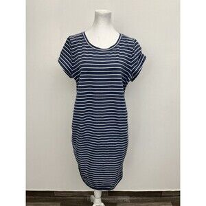 Sonoma women’s maternity dress Striped Size XL Short Sleeve Pullover Round Neck